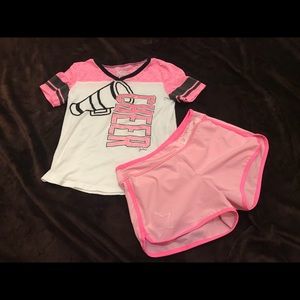Girls Justice Outfit Dance Cheer Sz 12 Pink